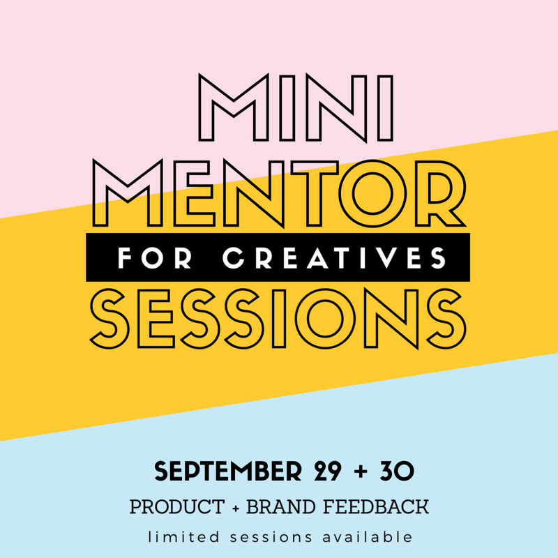 Mini Mentor Sessions for Creatives